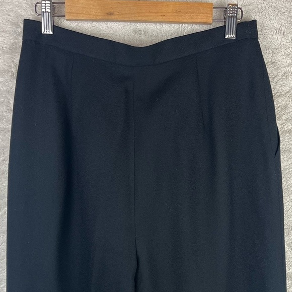 LAUREN RALPH LAUREN 100% Wool Black Pants Trousers Size 12 - Picture 4 of 12